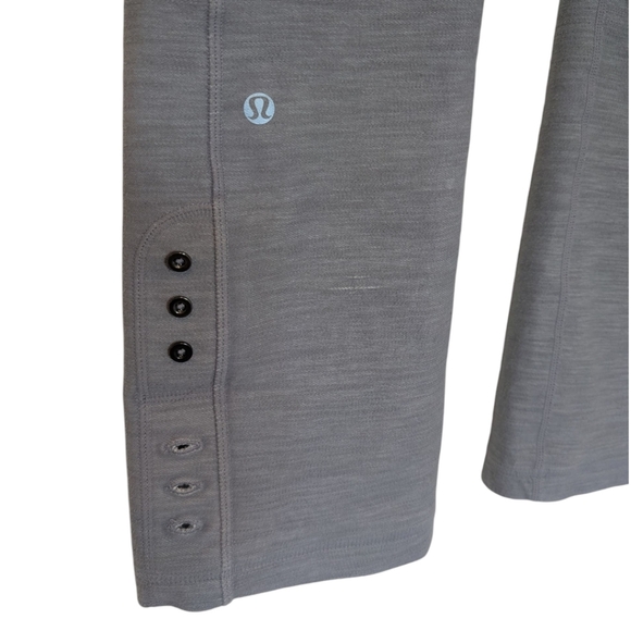 Lululemon Ride On Crop Legging Reflective Grey Slub Denim Rel: 2012 Women's 8 - Picture 10 of 16